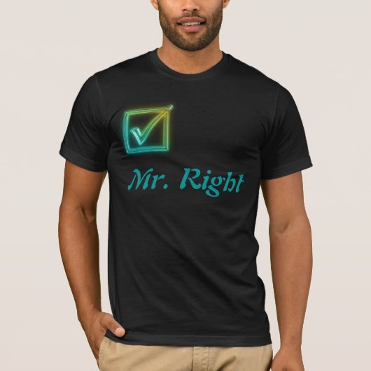 Meneer rechts T-shirt (Voorkant)