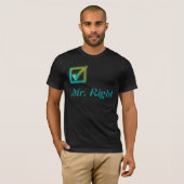 Meneer rechts T-shirt (Voorkant volledig)