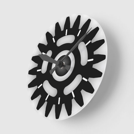 Meneer repareer het tandwielklok ronde klok (Hoek)