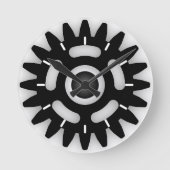 Meneer repareer het tandwielklok ronde klok (Voorkant)