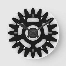 Meneer repareer het tandwielklok ronde klok