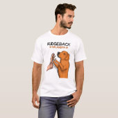 Meneer Rhodesian Ridgeback Opa Hond Liefhebber Opa T-shirt (Voorkant volledig)