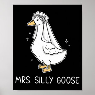 Meneer Silly Goose en Mevrouw Silly Goose Koppel M Poster