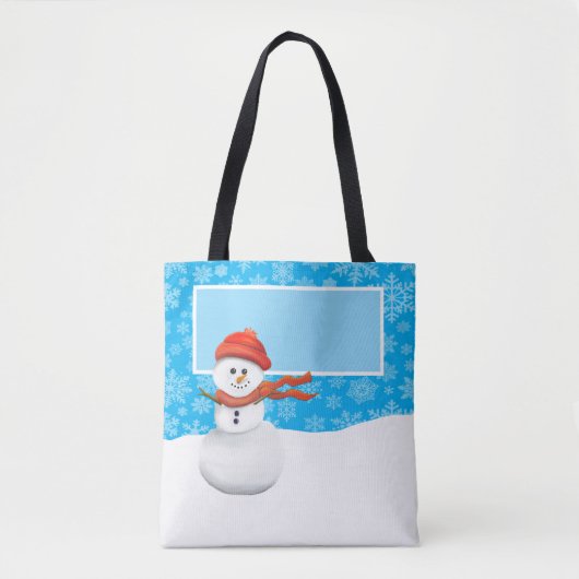 Meneer Sneeuwman Tote Bag (Voorkant)