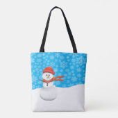 Meneer Sneeuwman Tote Bag (Achterkant)