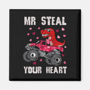 Meneer Steel Je Hart Dinosaur Monster Truck T Rex  Magneet