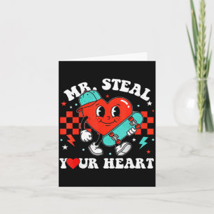 Meneer steelt hart voor jongens peuters valentijns kaart