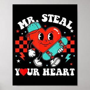 Meneer steelt hart voor jongens peuters valentijns poster