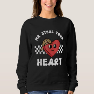 Meneer steelt je hart Schattig hart Retro Grappig Trui