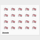 Meneer steelt je hart - Valentijnsticker Ronde Sticker (Vel)