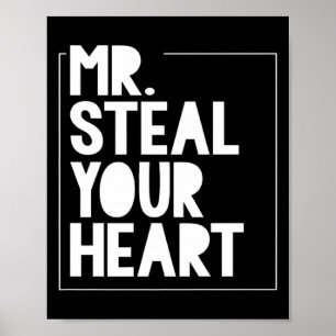 Meneer steelt je hart voor jongens peuters Valenti Poster
