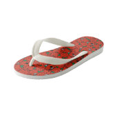 Meneer Sterk | Gewichten heffen Rood & Groen Patro Kinder Teenslippers (Schuin)