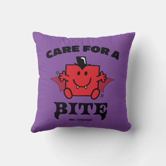 Meneer Sterk Zorg Voor Een Beet Halloween Kussen (Achterkant)