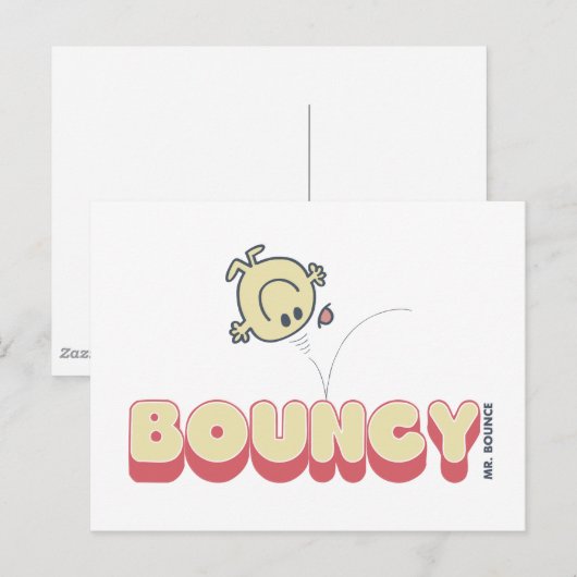 Meneer stuitert op zijn hoofd briefkaart (Voorkant / Achterkant)