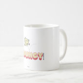 Meneer stuitert op zijn hoofd koffiemok (Voorkant rechts)