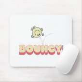 Meneer stuitert op zijn hoofd muismat (Met muis)