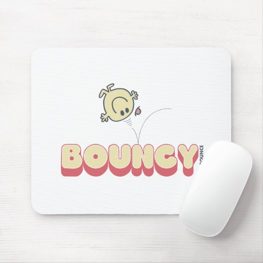 Meneer stuitert op zijn hoofd muismat (Met muis)