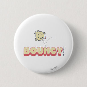 Meneer stuitert op zijn hoofd ronde button 5,7 cm