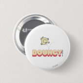 Meneer stuitert op zijn hoofd ronde button 5,7 cm (Voorkant /achterkant)