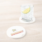 Meneer stuitert op zijn hoofd zandsteen onderzetter (Zijkant)