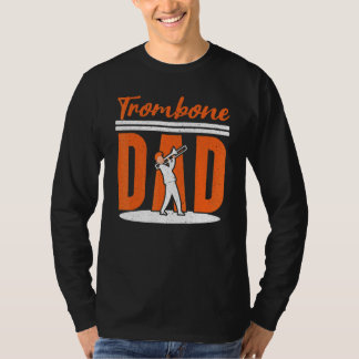 Meneer Trombone Papa Trombonist Muzikant Instrumen T-shirt