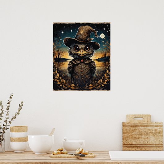 Meneer Uil Poster (Keuken)