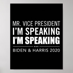 Meneer Vice President Ik Spreek Ik Spreek Anti- Poster