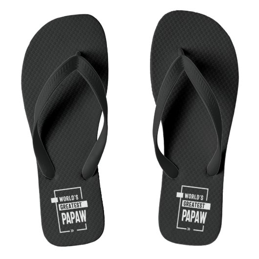Meneer Werelds Beste Papaw Geschenk Teenslippers (Voetbed)