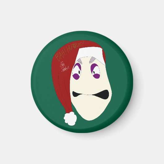 Meneer Williams Bah Humbug kerstmis Magneet (Voorkant)
