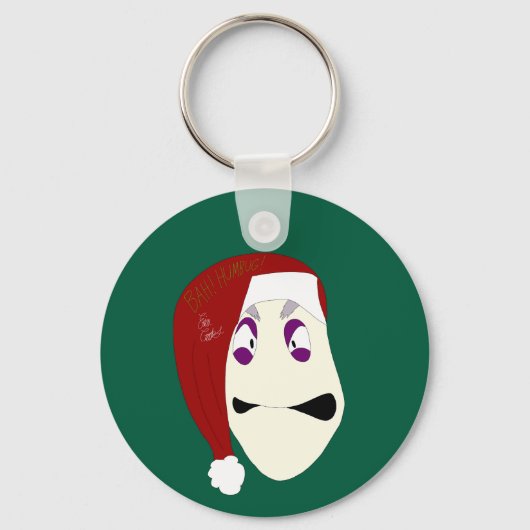 Meneer Williams Bah Humbug kerstmis Sleutelhanger (Voorkant)
