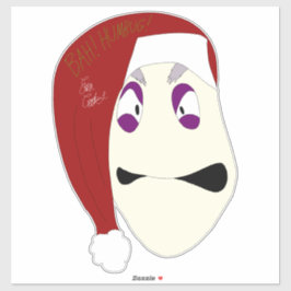 Meneer Williams Bah Humbug kerstmis Sticker