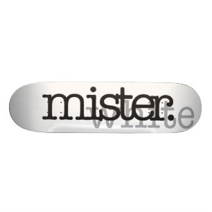 MENEER WIT SKATEBOARD