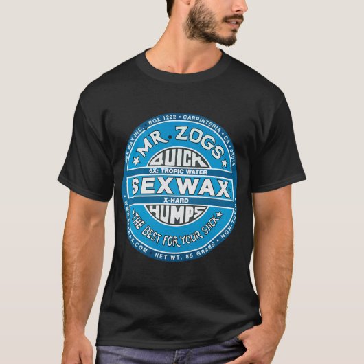 Meneer Zogs cirkelt in blauw T-shirt (Voorkant)
