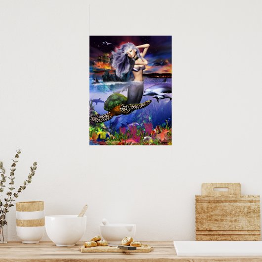 Menehune Mermaid Poster (Keuken)