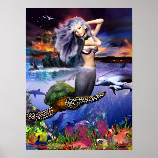 Menehune Mermaid Poster (Voorkant)