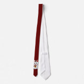 Meneki Neko Cat op Dark Red Stropdas (Achterkant)