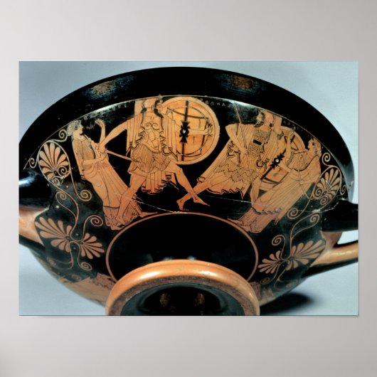 Menelaos, vergezeld van Aphrodite Poster (Voorkant)