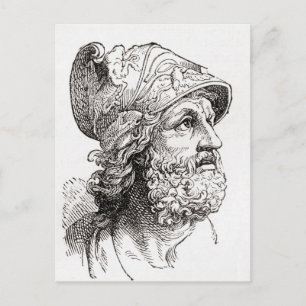 Menelaus, uit de geïllustreerde geschiedenis van d briefkaart