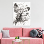 Menelaus, uit de geïllustreerde geschiedenis van d canvas afdruk (Insitu (Woonkamer))