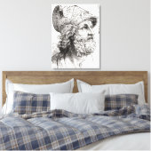 Menelaus, uit de geïllustreerde geschiedenis van d canvas afdruk (Insitu (Slaapkamer))