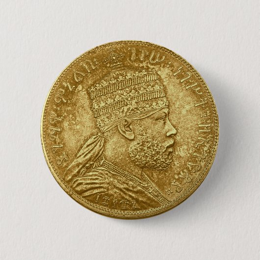 Menelik King Pin Ronde Button 5,7 Cm (Voorkant)