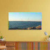 Menemsha over Martha's Vineyard Art Canvas Afdruk (Insitu (Woonkamer))