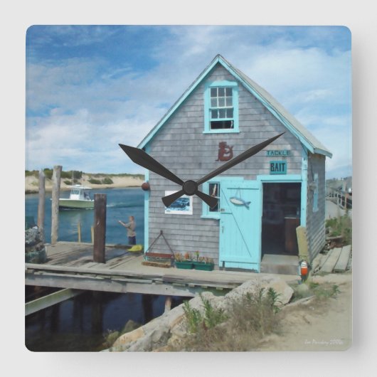 Menemsha Vierkante Klok (Voorkant)