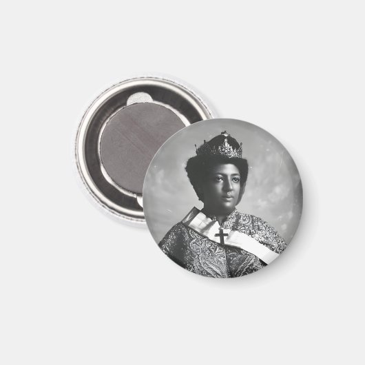 Menen Asfaw Queen Africa Empress Selassie I Roots Magneet (Voorkant / Achterkant)