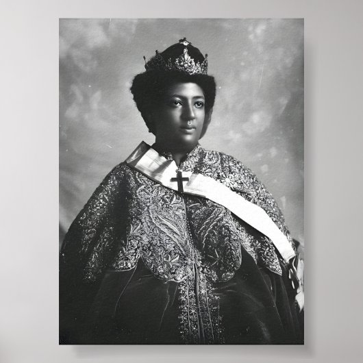 Menen Asfaw Queen Afrika Keizerin Selassie I Roots Poster (Voorkant)
