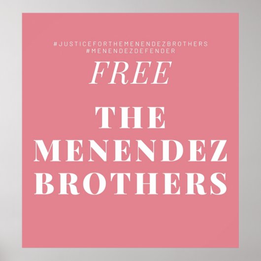 Menendez Brothers Poster (Voorkant)