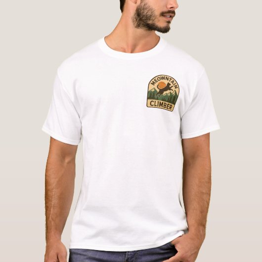 Menentain Climber Leaping Cat T-shirt (Voorkant)