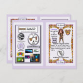 Menesant - Ridder Mendelevium Zwaard Briefkaart (Voorkant / Achterkant)