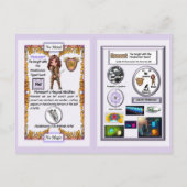 Menesant - Ridder Mendelevium Zwaard Briefkaart (Achterkant)