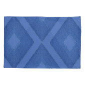 Meng blauwdruk en gestructureerd diamantpatroon kussensloop (Achterkant)